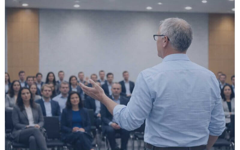 Keynote of presentatie voor commerciële teams en sales events